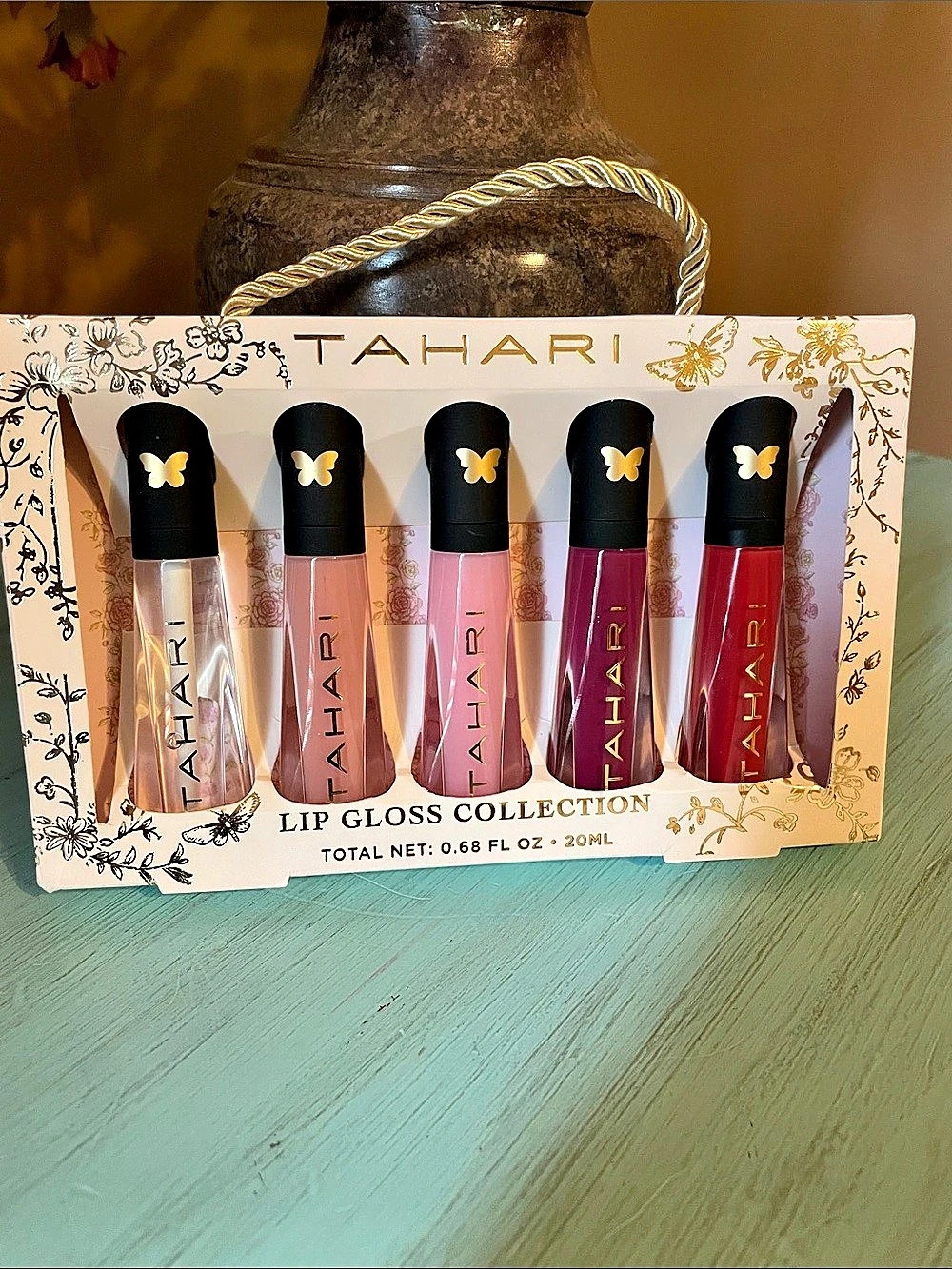 Tahari 5-Piece Lip Gloss Collection Pink & Red